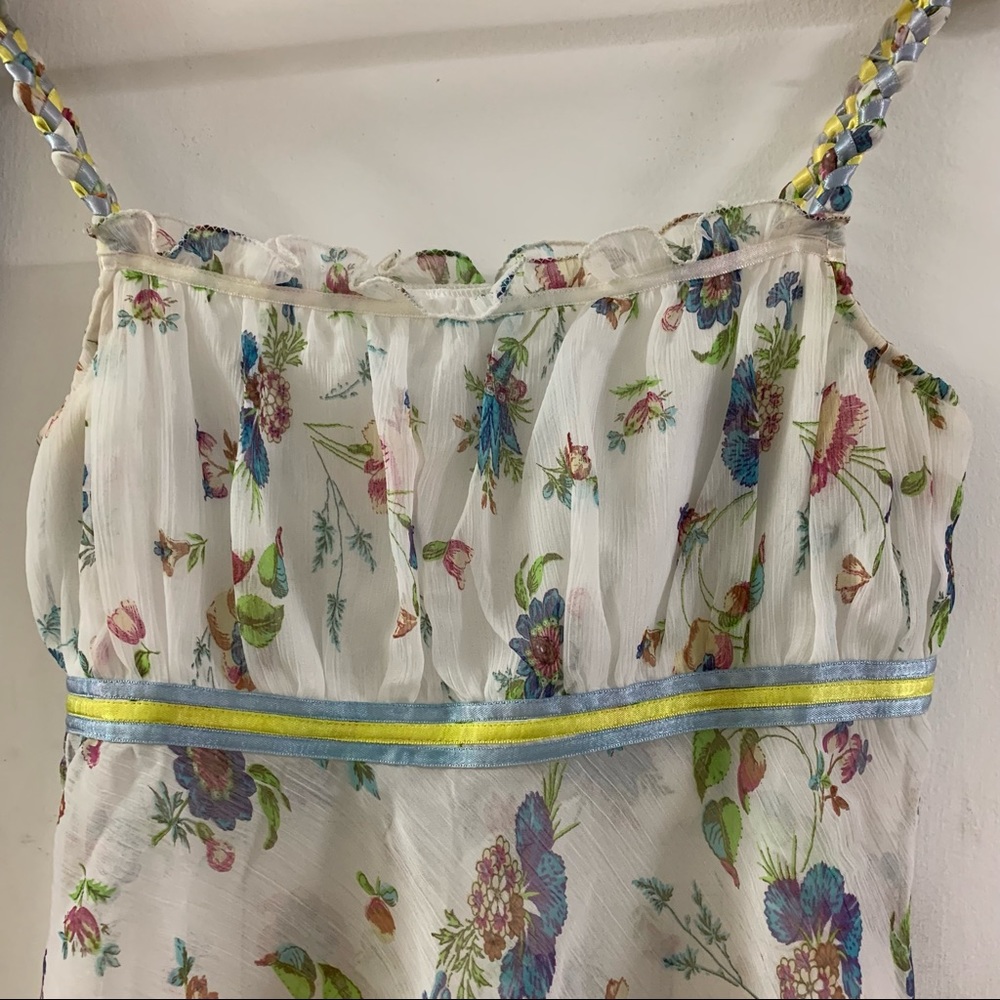 😍 Floral Print White Summer Top ✨ - Picture 6 of 12